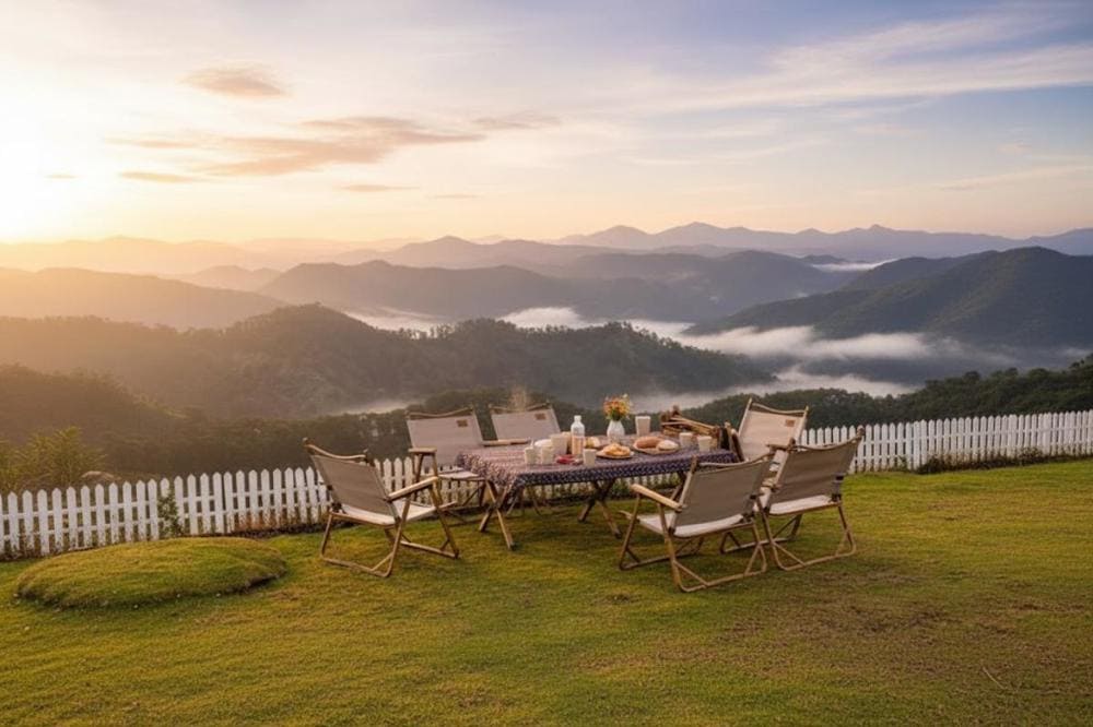 Đồi chè Cầu Đất - điểm săn mây tuyệt đẹp tại Lâm Đồng.